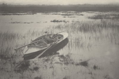 Jager werkt naar het wild toe door Peter Henry Emerson, Thomas Frederick Goodall