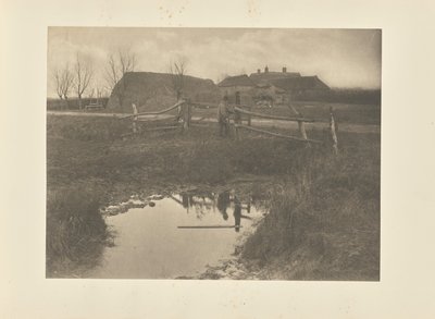 Een moerasboerderij door Peter Henry Emerson