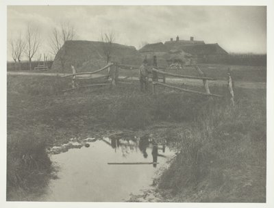 Een moerasboerderij door Peter Henry Emerson