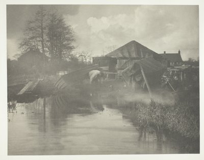 Een werf in Norfolk door Peter Henry Emerson