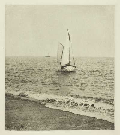 Een Suffolk garnalenvisser "Komt aan land" door Peter Henry Emerson