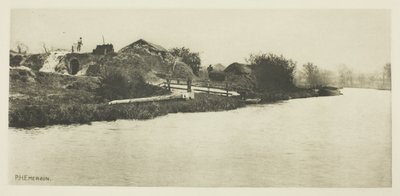 Baksteenveld aan de rivier Bure (Norfolk) door Peter Henry Emerson