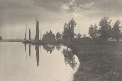 Cantley: Wherries Wachten op de Keer van het Tij door Peter Henry Emerson