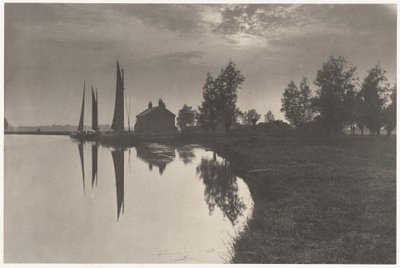 Cantley: Wherries wachten op het keren van het getij door Peter Henry Emerson