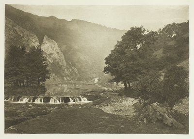 Ingang tot Dove Dale, Derbyshire door Peter Henry Emerson
