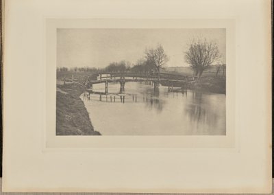 Loopbrug bij Cheshunt door Peter Henry Emerson