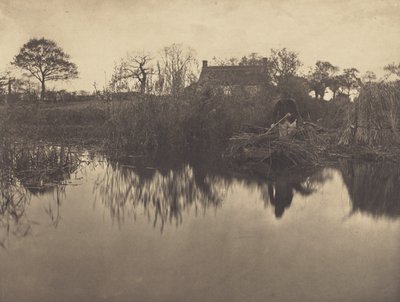 Een boot voortduwen met een punter op de Gladdon door Peter Henry Emerson