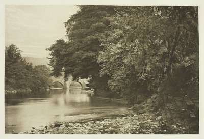 Rowsley Bridge, aan de Derwent door Peter Henry Emerson