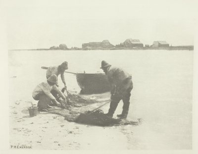 Smelten aan de rivier Blythe (Suffolk) door Peter Henry Emerson