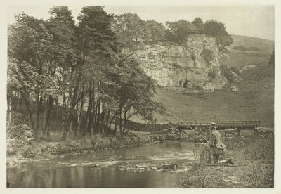 Wolfscote Brug en Franklyn Rots, Beresford Dale door Peter Henry Emerson