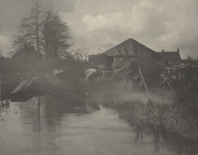 Een Bootwerf in Norfolk door Peter Henry Emerson and T.F. Goodall