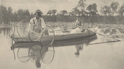Het plaatsen van het striknet door Peter Henry Emerson and T.F. Goodall