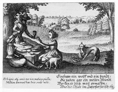 Een picknick, ca. 1650 door Peter I Rollos