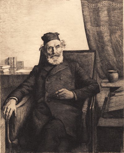 De vader van de kunstenaar, Jens Peter Ilsted door Peter Vilhelm Ilsted