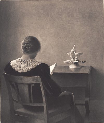 Lezende dame door Peter Vilhelm Ilsted