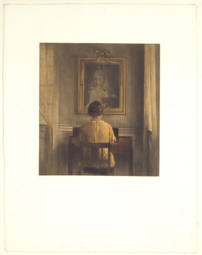 Bij het spinet door Peter Vilhelm Ilsted