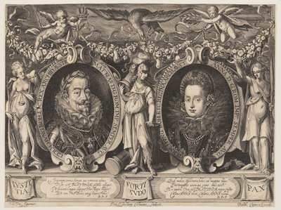 Keizer Matthias en keizerin Anna door Peter Isselburg