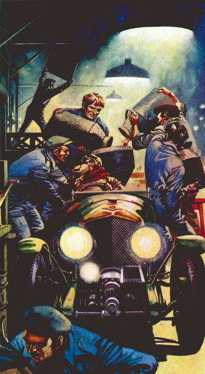 1928 4.5 liter Bentley op Le Mans door Peter Jackson