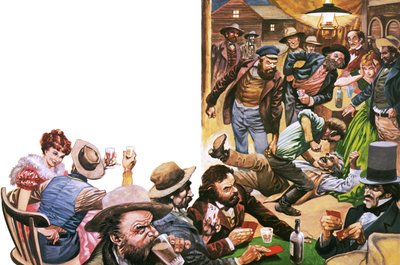 Eind van het spoor kamp in het Wilde Westen door Peter Jackson