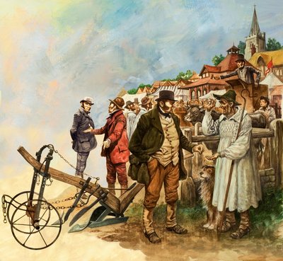 Boerenmarkt en veiling door Peter Jackson