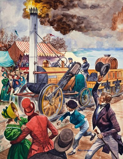 George Stephenson en de Rocket door Peter Jackson
