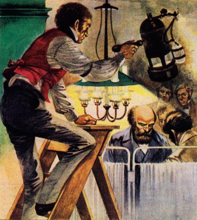 Joseph Lister stond op carbolische sprays in de operatiekamer door Peter Jackson