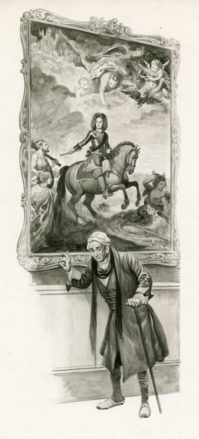 De Hertog van Marlborough als oude man door Peter Jackson