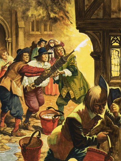 De grote brand van Londen in 1666 door Peter Jackson