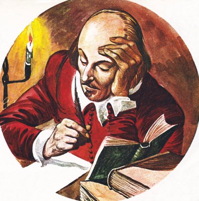 William Shakespeare, schrijvend door Peter Jackson