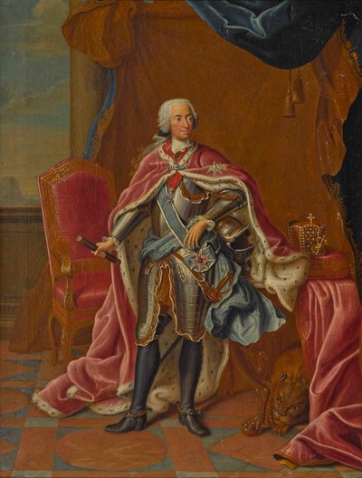 Portret van Karel VII, Heilige Roomse Keizer 1697-1745, 1743 door Peter Jacob Horemans