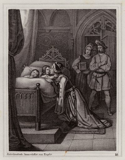 Margaretha van Sicilië verlaat haar zonen door Peter Johann Nepomuk Geiger