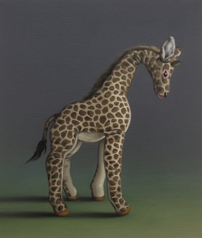 Giraffe - Na Agasse door Peter Jones