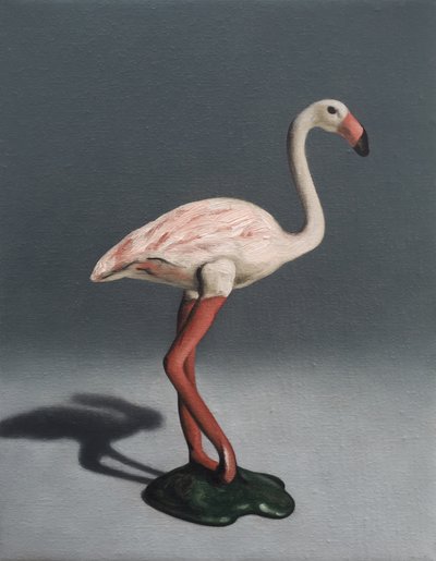 Roze flamingo door Peter Jones