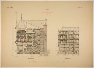 Rathskeller Neubau, Halle (Saale), Saksen-Anhalt, Duitsland, Twee secties door Peter Joseph Weber