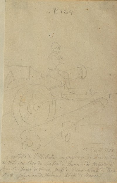 Episode in het kasteel Michelsburg bij Ostia door Peter Krafft
