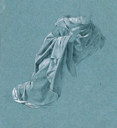 Kledingstudie voor "Arindal en Daura". door Peter Krafft