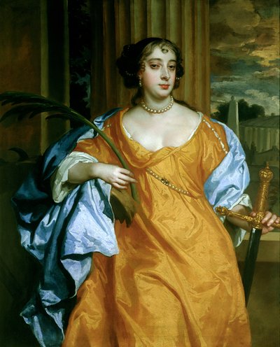 Barbara Villiers, hertogin van Cleveland als St. Catharina van Alexandrië, c.1665-70 door Peter Lely