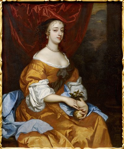 Barok: Portret van Margaret Hughes (Peg Hughes of Margaret Hewes) door Peter Lely