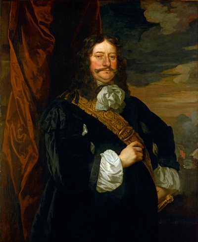 Flagmen van Lowestoft: Vice-admiraal Sir Thomas Teddeman (1620-1668) door Peter Lely