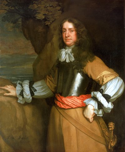 Flagmen van Lowestoft: Vice-admiraal Sir William Berkeley (1639-66) door Peter Lely