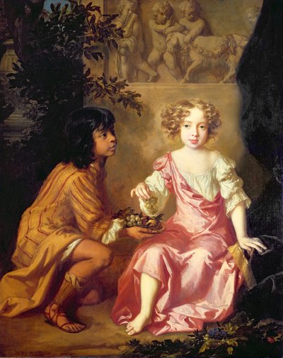 Lady Charlotte Fitzroy (1664-1719) later gravin van Lichfield (olieverf op doek) door Peter Lely