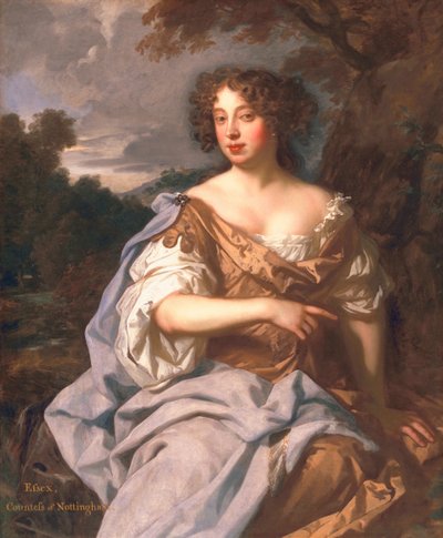 Lady Essex Finch, later gravin van Nottingham, ca. 1675 door Peter Lely