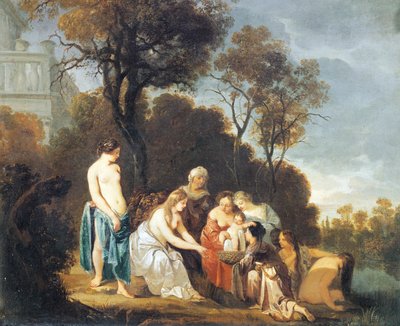 Mozes gered uit de rivier door Peter Lely