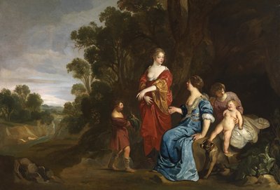 Ruben Geeft Mandragora aan Lea door Peter Lely