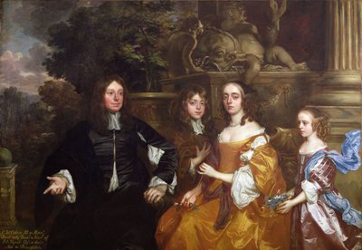 Sir John Cotton en Zijn Familie door Peter Lely