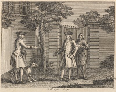 De landeigenaar en zijn hond door Peter Mazell