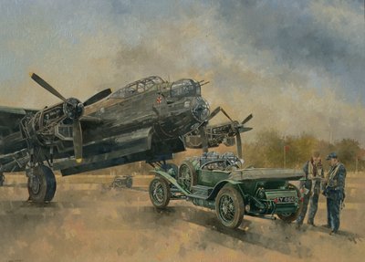 Een Lancaster en een Bentley door Peter Miller