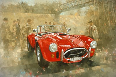 Cobra bij Brooklands door Peter Miller