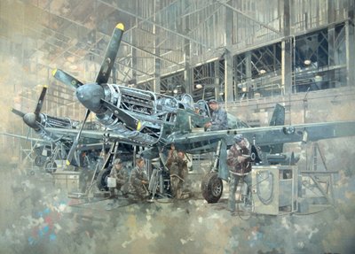 Mustang bij Warton door Peter Miller