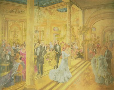 Palm Court - Winter in de Ritz door Peter Miller